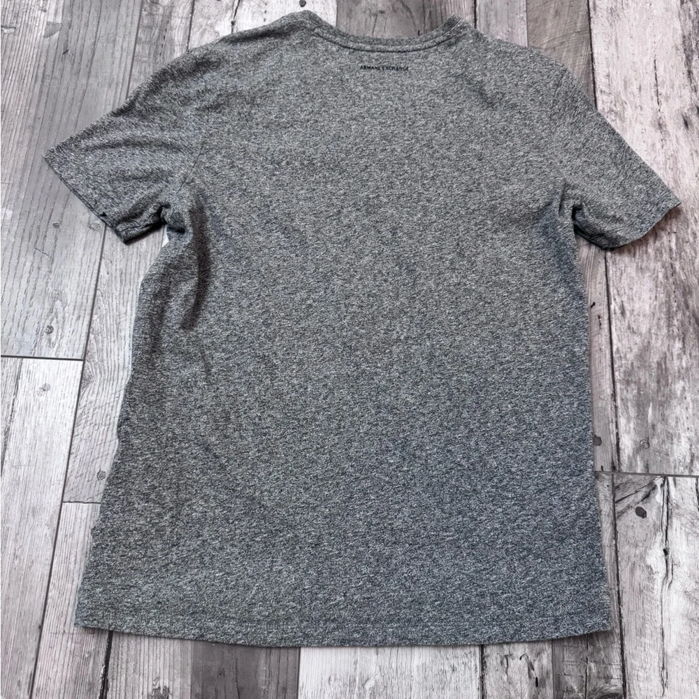 Armani Exchange A|X Men's V-Neck Gray Tee Fitted T-Shirt Small